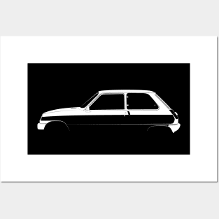 Renault 5 Alpine Turbo Silhouette Posters and Art